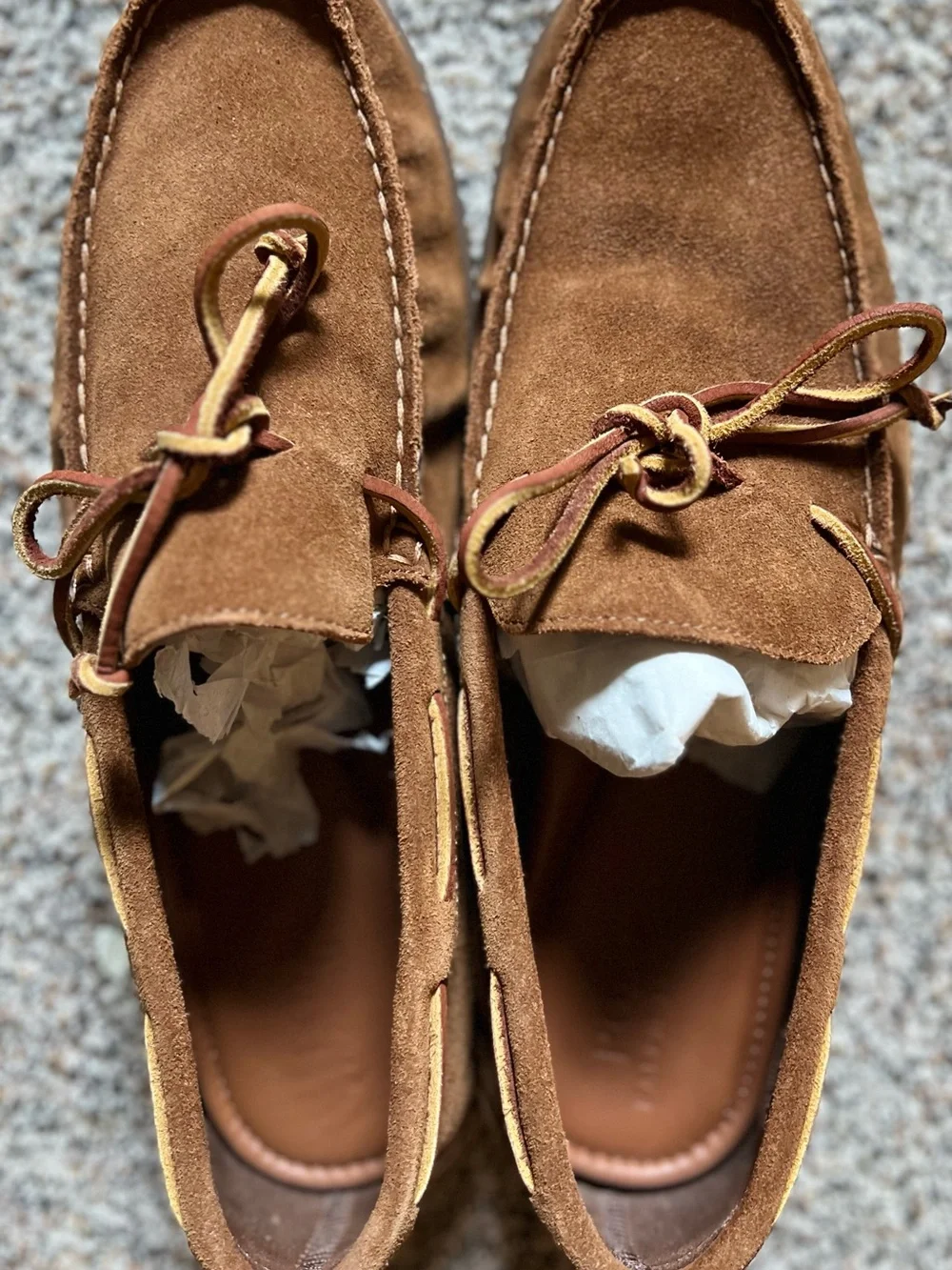 Polo by Ralph Lauren Chestnut Suede Moccasin Loafers